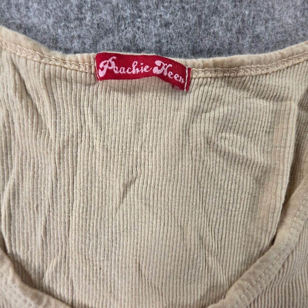Peachie Keen Freedom Festival Peace Love graphic tank top y2k Sz L Made in USA - Picture 3 of 7
